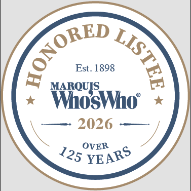 Marquis Who's Who Honored Listee 2026 badge